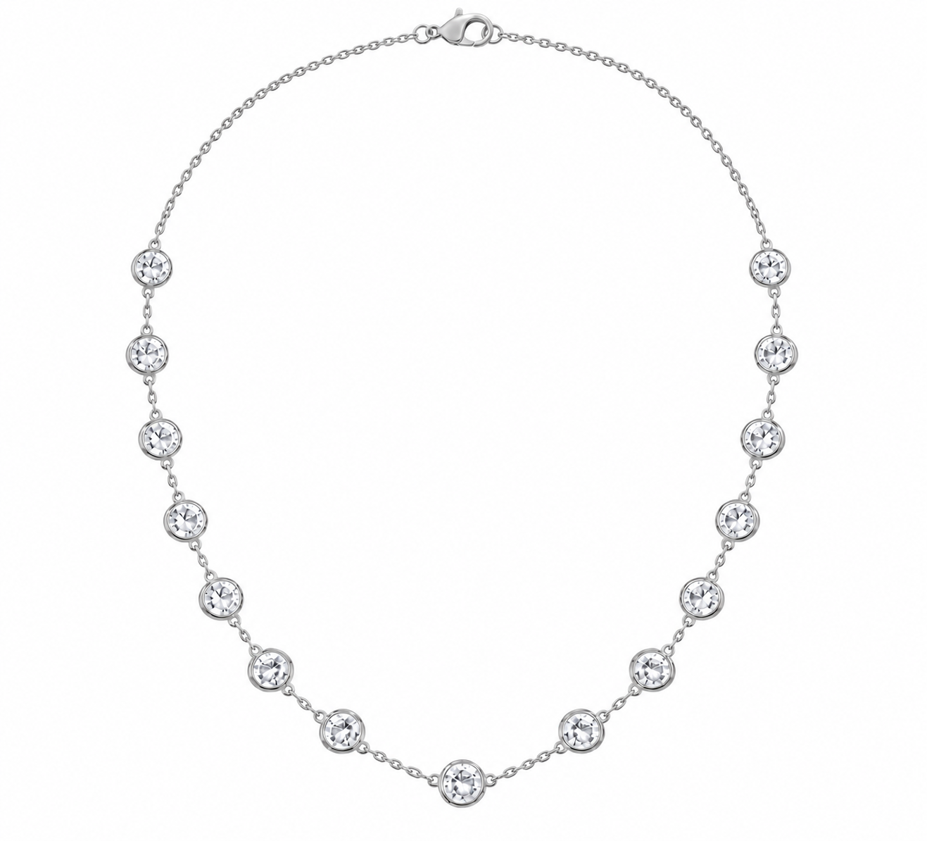 White Lab-Grown Diamond Diamonds by the Yard — 8.25 ctw in 14K White Gold