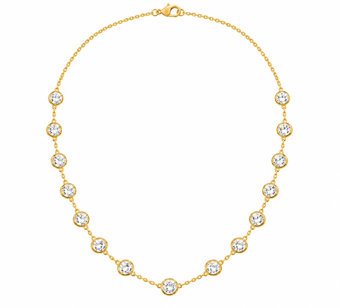 White Lab-Grown Diamond Diamonds by the Yard — 8.25 ctw in 14K Yellow Gold