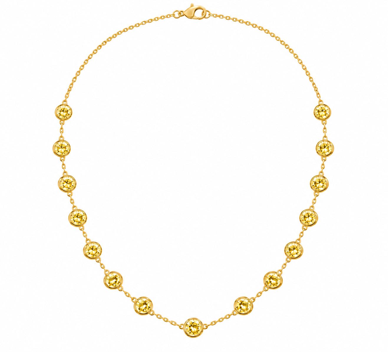 Yellow Lab-Grown Diamond Diamonds by the Yard — 8.25 ctw in 14K Yellow Gold